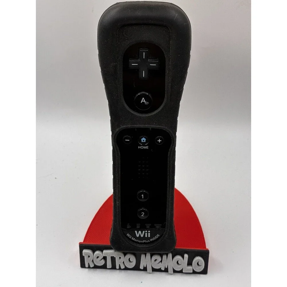 Official OEM Nintendo Wii & Wii U Motion Plus Remote & Sleeve - Black RVL-036